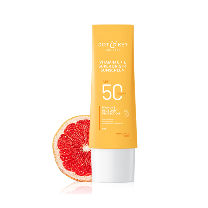 DOT & KEY Vitamin C+E Super Bright Sunscreen SPF 50+ PA++++ (80gm)