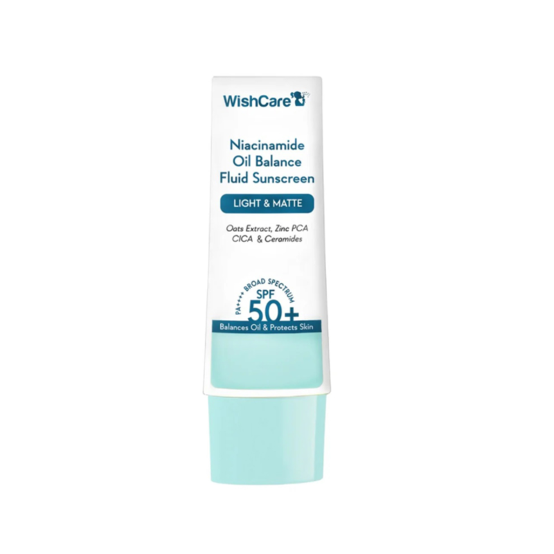 WishCare Niacinamide Oil Balance Fluid Sunscreen Spf 50+ Pa+++ 50gm